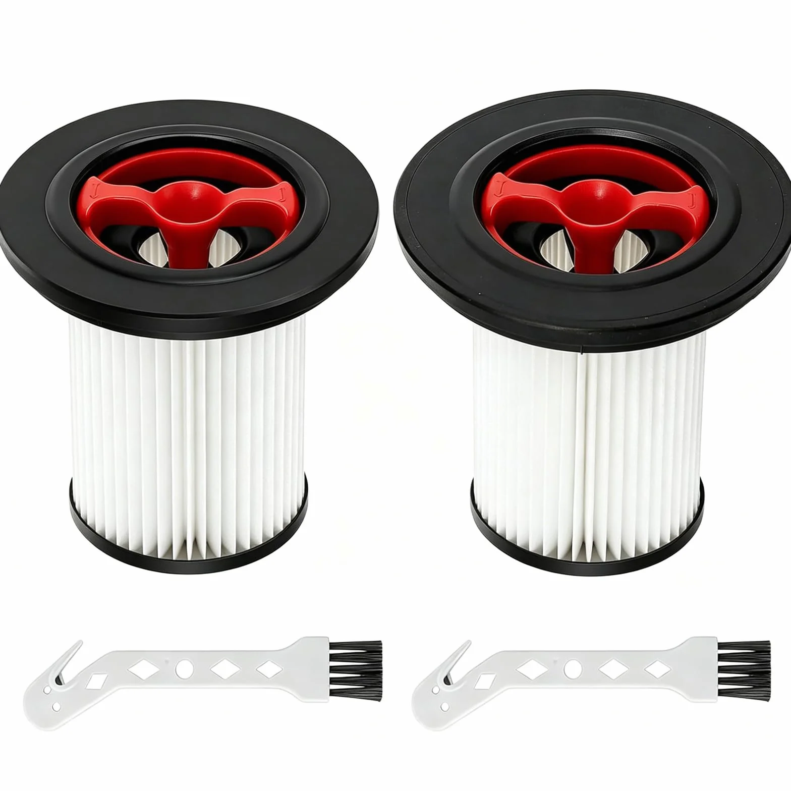2 sztuki filtrów zamiennych kompatybilnych z odkurzaczem Bosch Unlimited Gen2 Series 8 z 2 filtrami szczotkowymi do czyszczenia, kompatybilny z filtrem HEPA Bosch 12036642, 12023349