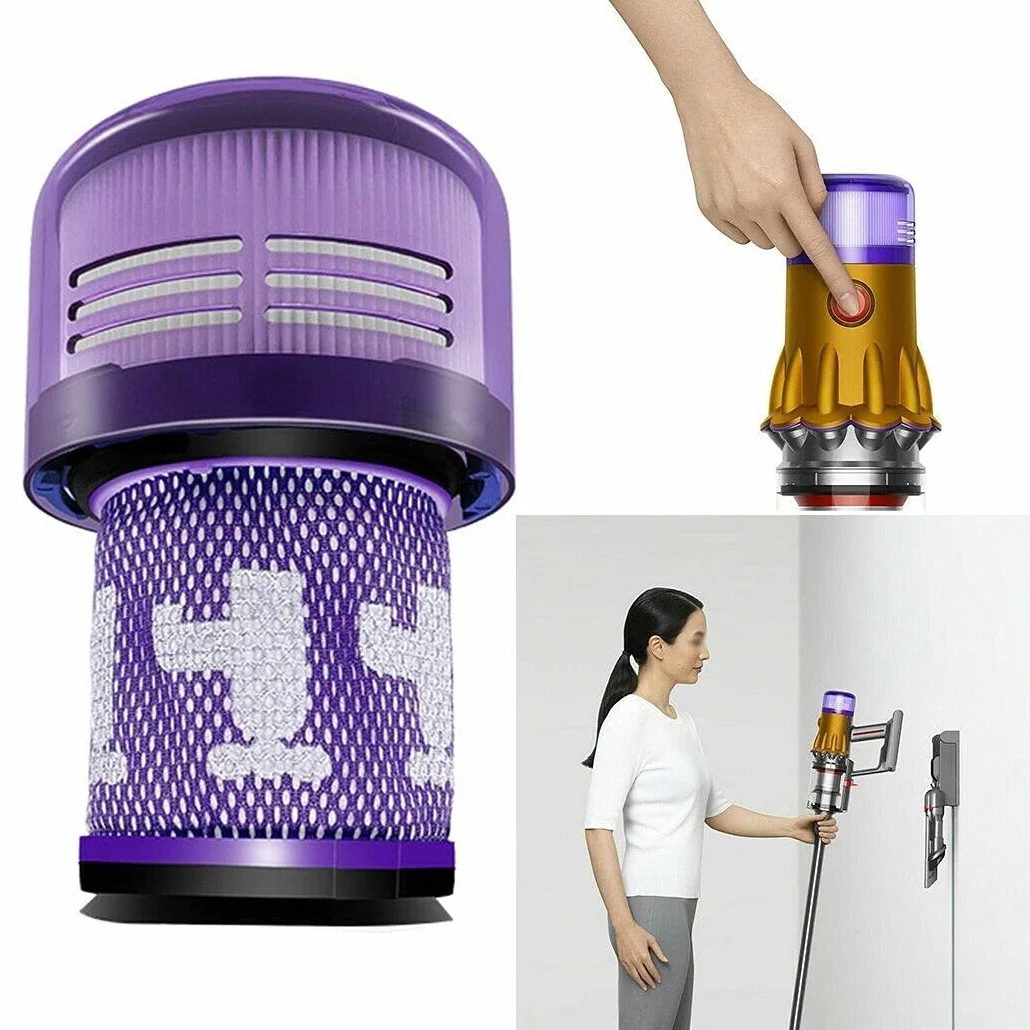 2-pak filtrów HEPA do odkurzacza Dyson V12 Detect Slim, tylny filtr zamienny część 971517-01