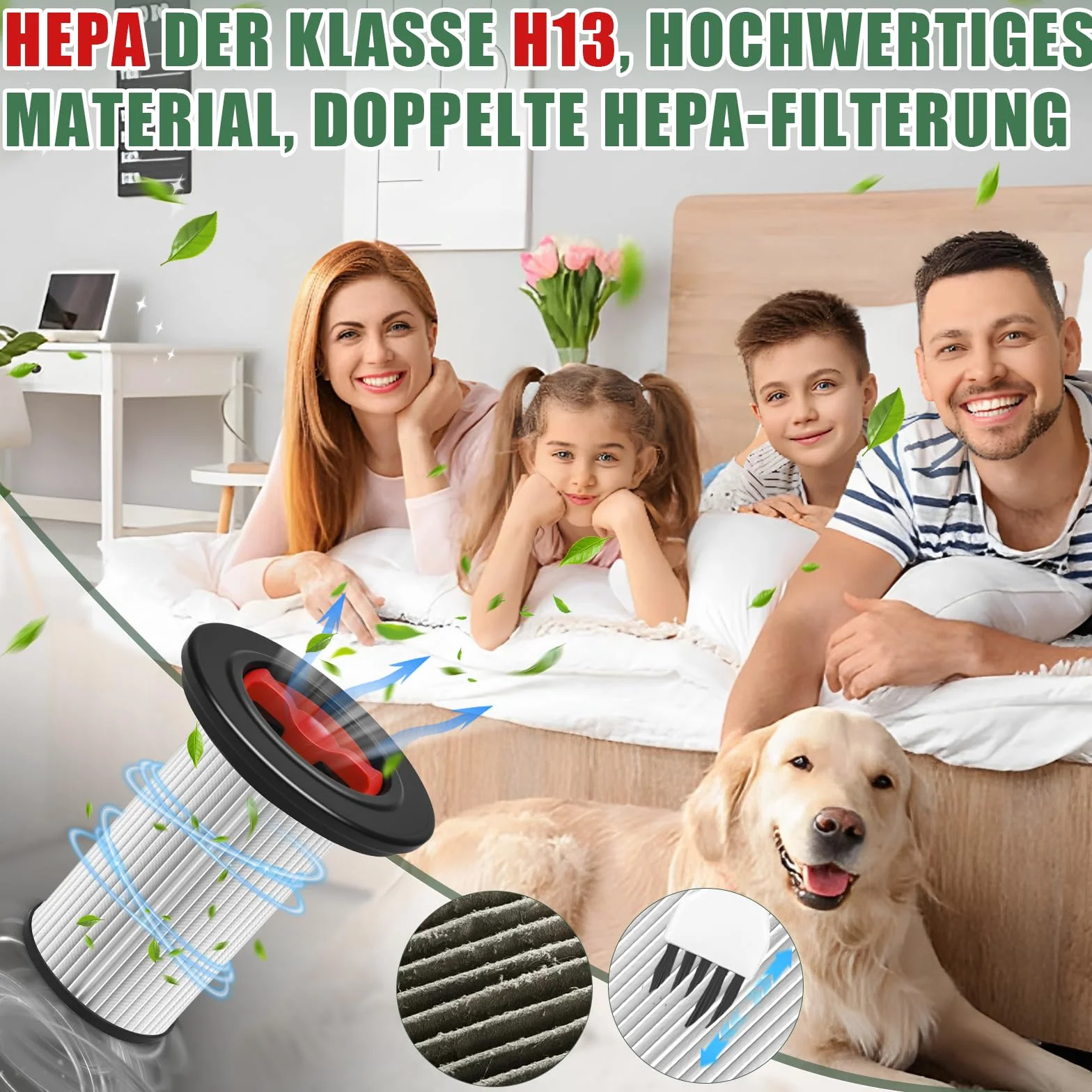 Zestaw 2 filtrów HEPA do odkurzacza Bosch Unlimited Gen2 Series 8 z 2 szczotkami do czyszczenia, filtr zamienny kompatybilny z Bosch 12036642, 12023349, 12023350, BBS i BCS