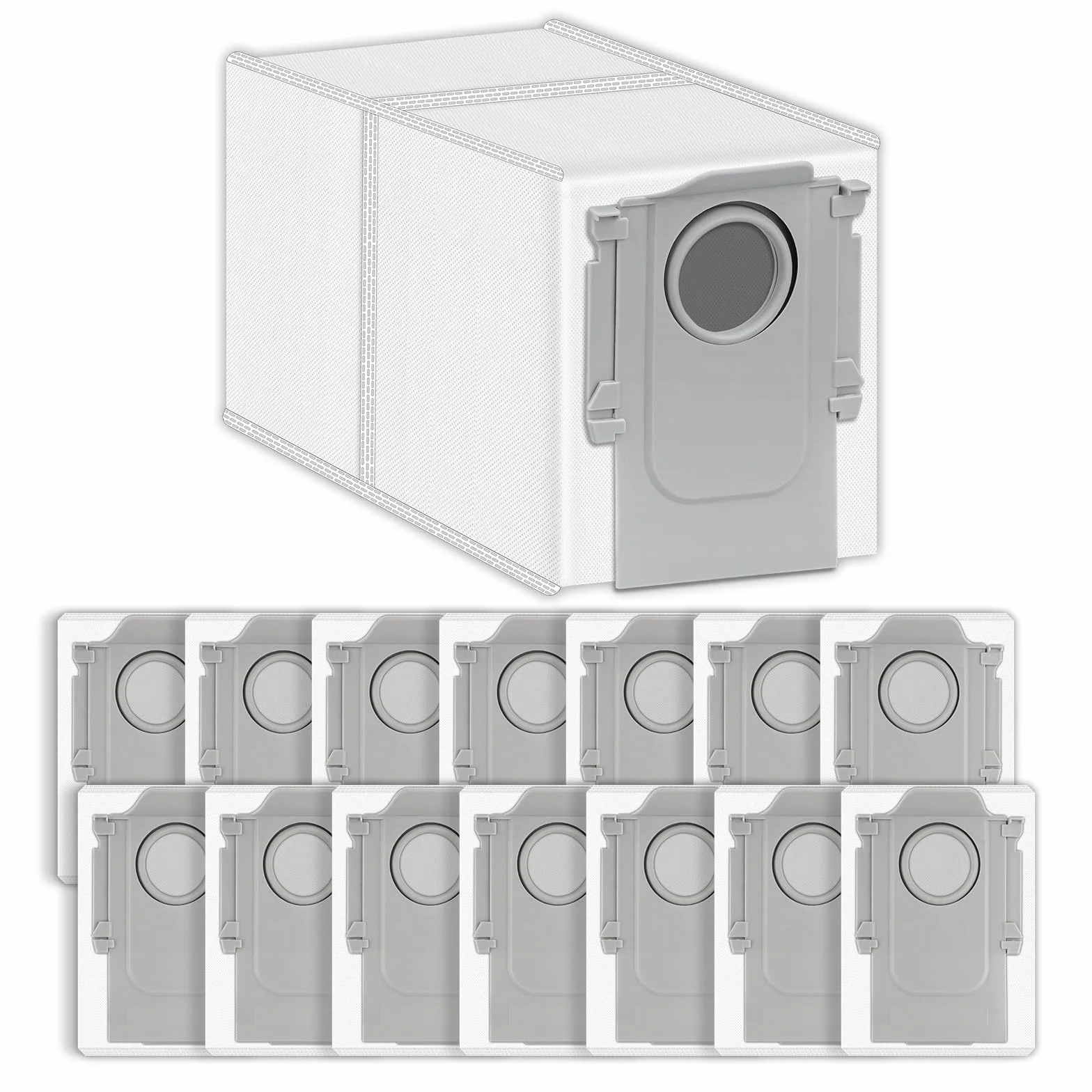 (15 pakietów) Saros 10R Bags próżniowy dla Roborock S8 MAXV Ultra/ S8 Max Ultra/Qreco curv/Qrevo S/Qrevo Master/Q Revo/Q Revo Pro/Saros 10R/ Saros 10/ Qrevo Plus Próżnia robotów