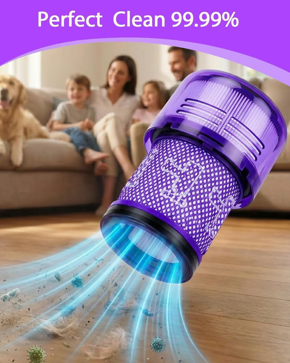 2 sztuki filtrów do Dyson V12, filtr do Dyson V12 Slim Absolute Total Clean/Extra/Fluffy Vacuum Cleaner akcesoria do mycia części zamiennych części 971517-01