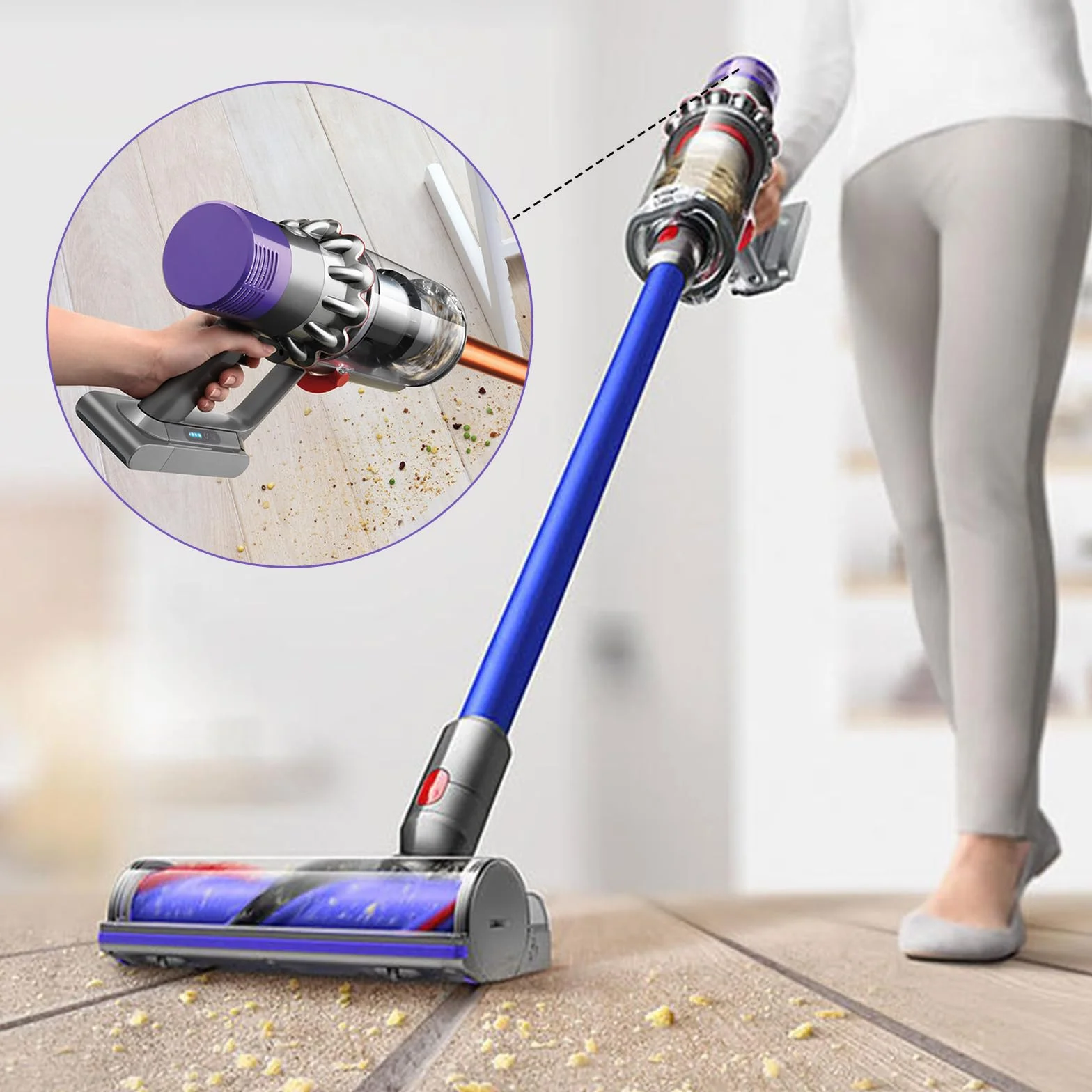 Fousenuk 2 sztuki filtrów kompatybilnych z Dyson V10, filtr do odkurzacza, filtr zastępczy, oryginalny filtr, bezprzewodowy filtr cyklonowy, zwierzęta, całkowicie czyste części zamienne, do
