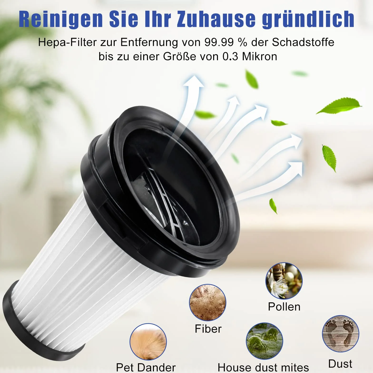 4-pak filtrów do odkurzacza Grundig VCH9629 VCH9630 VCH9631 VCH9632 9178008590