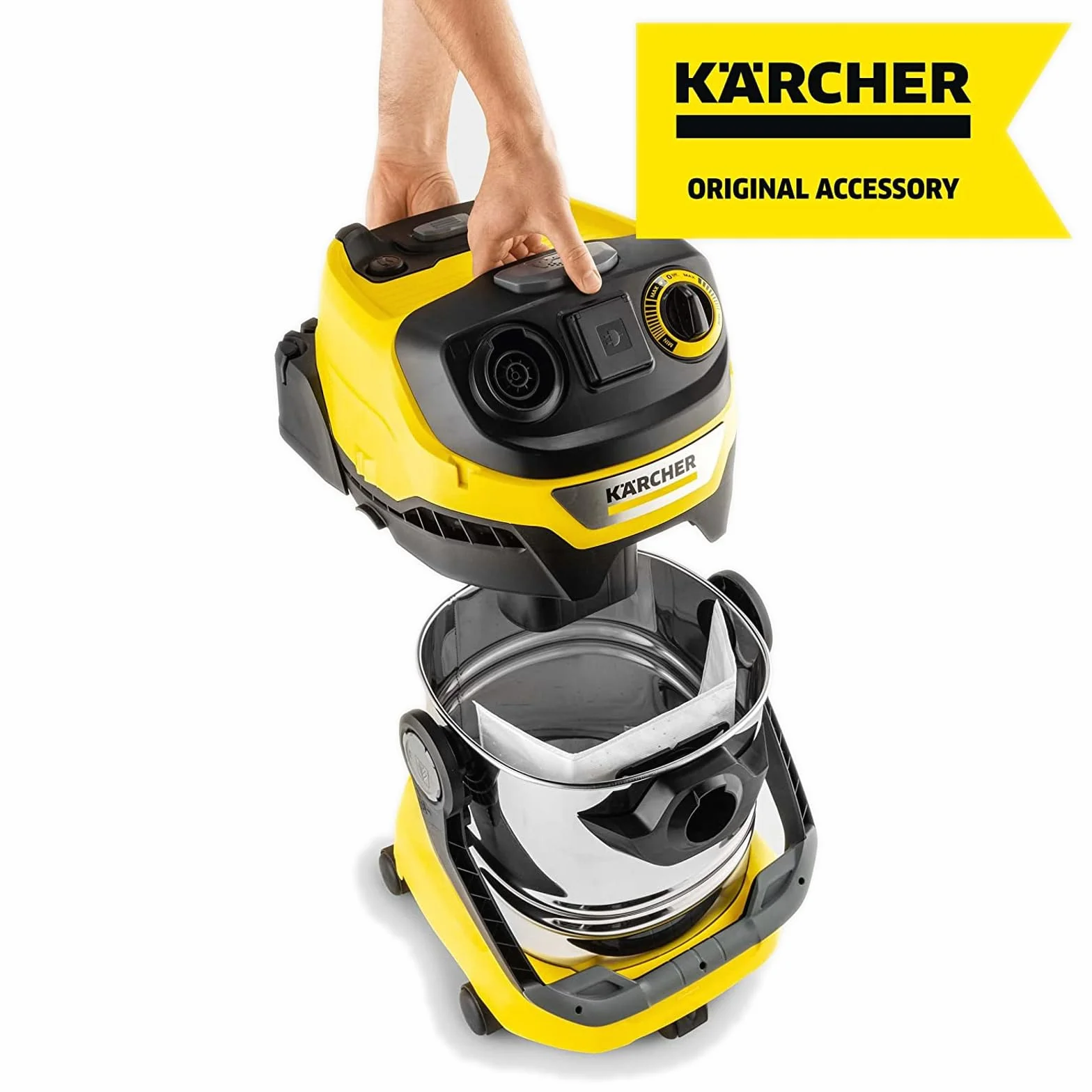 Kärcher Fizelinowe torebki filtracyjne do odkurzaczy WD 4 - WD 6 (4 szt.)