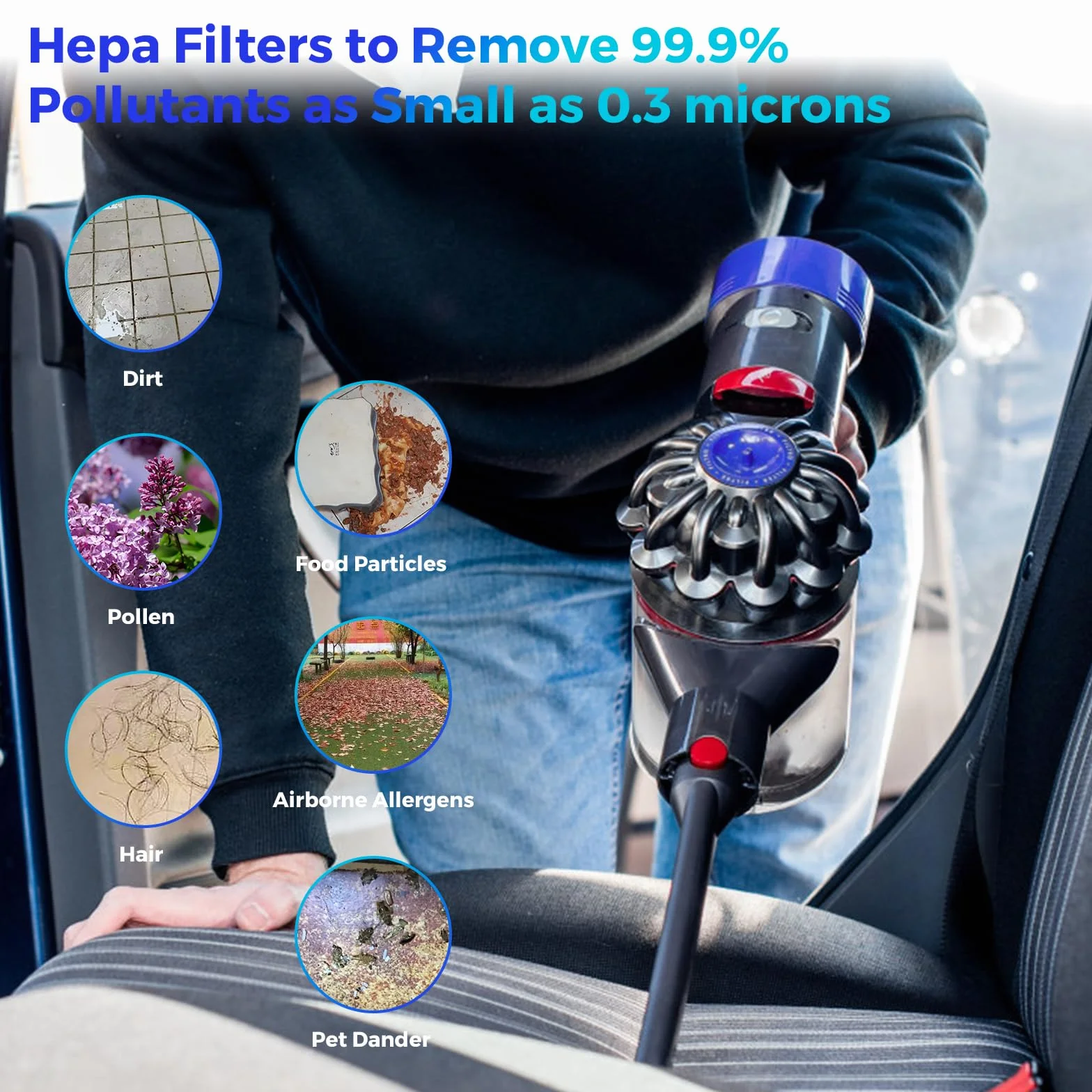 Filtr V7 V8 do Dyson, V7 V8 zastępuje filtry i filtr wstępny do Dyson V8 V7 Pre-Filter, filtr wstępny silnika, 3 filtry HEPA i 3 filtry wstępne V8 V7 zestaw filtrów zapasowych do Dyson