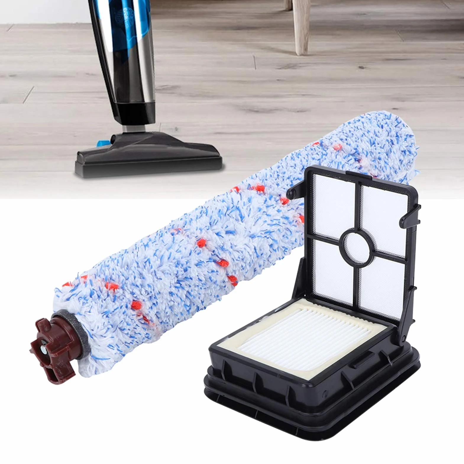 Wymienna Szczotka Rolkowa do Odkurzacza i Wymiana Filtra do Filtrów Robota do Odkurzacza Crosswave, Trwałe Czyszczenie Akcesoria do Wymiany Odkurzacza