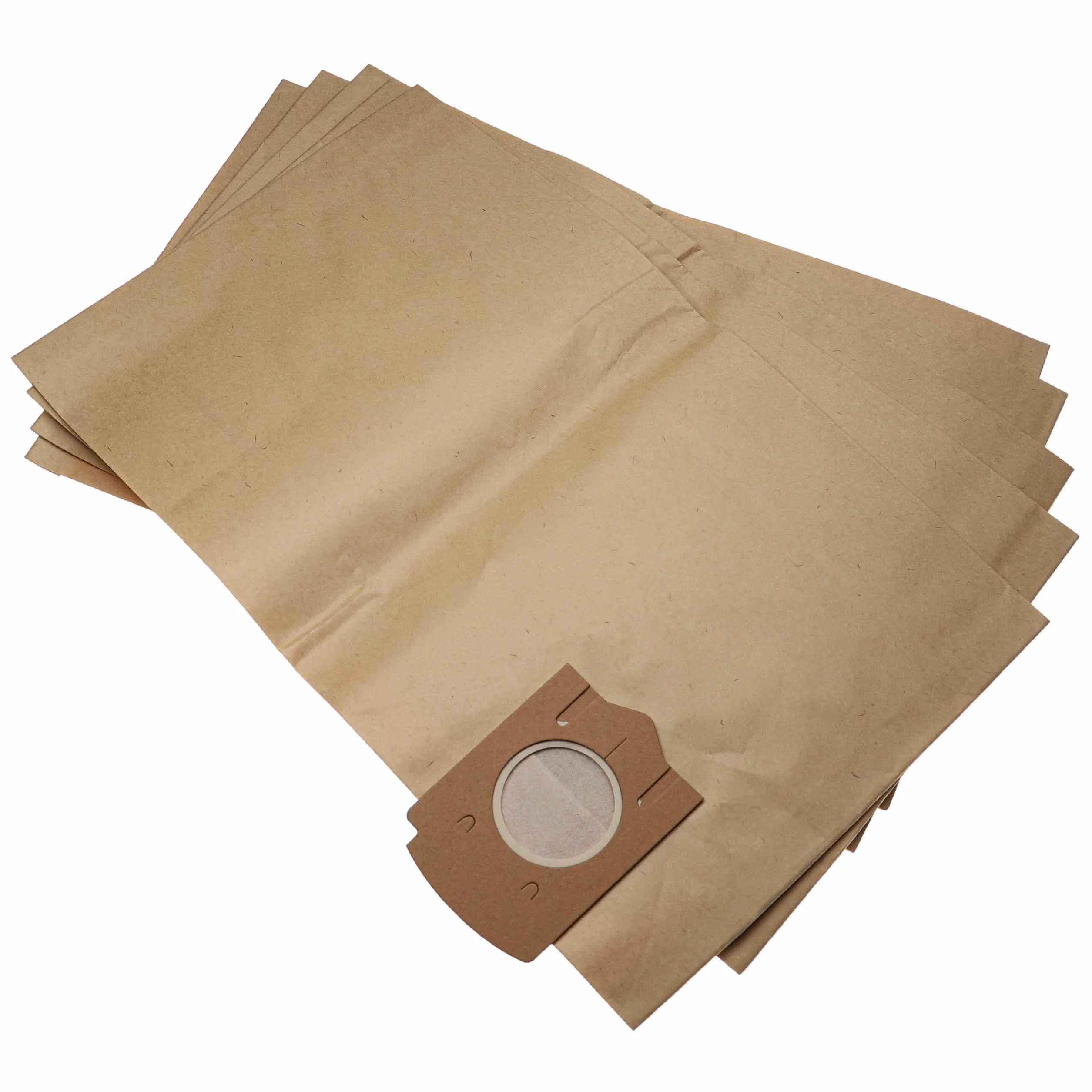 vhbw 5x worki do odkurzacza kompatybilne z Bosch PAS 1000, PAS 1000F, PAS 11-25, PAS 11-25 F, GAS 1000 RF, GAS 12-30 F odkurzacz - papier brązowy