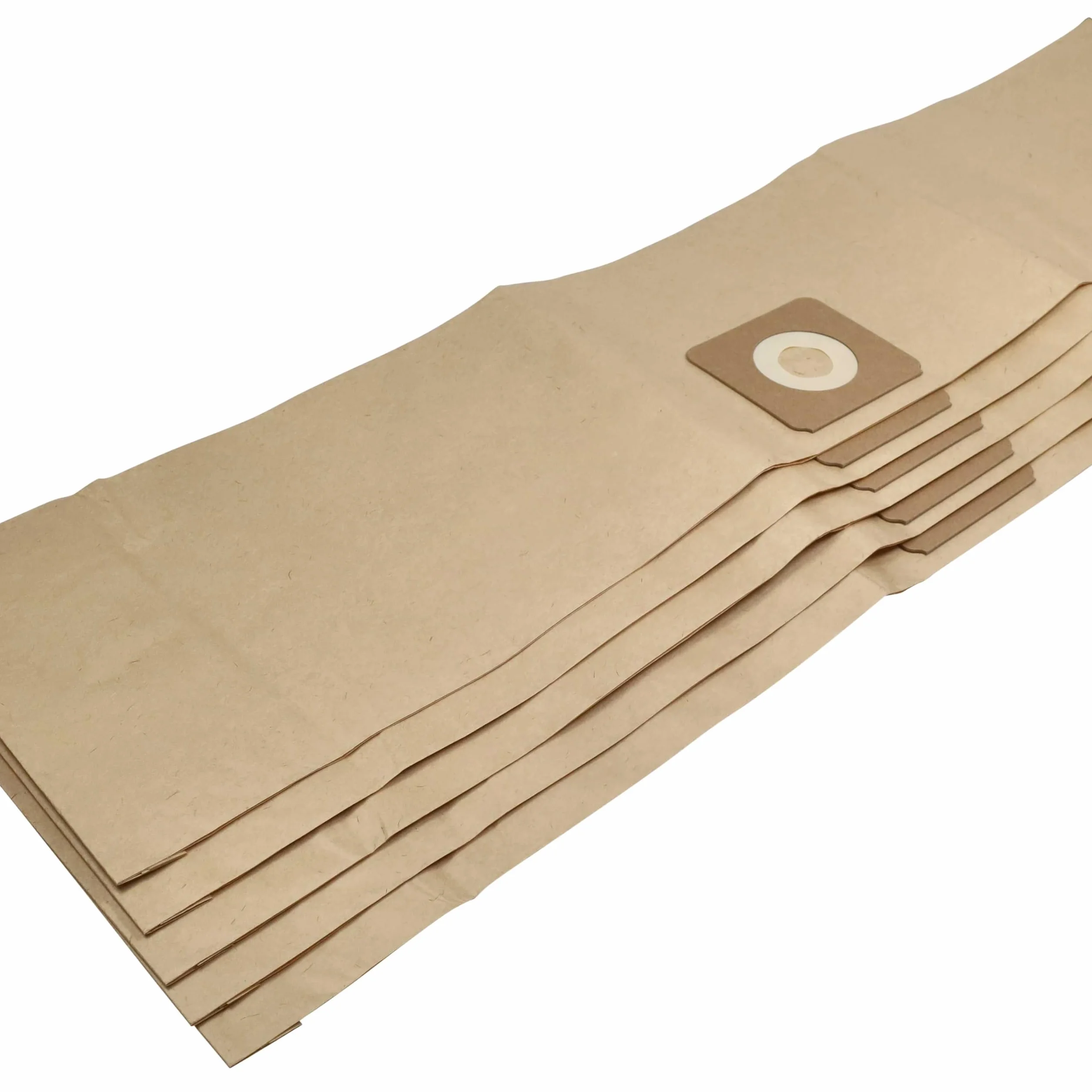 vhbw 5 x work bags compatible with Bosch UniversalVac 15 vacuum cleaner - paper, 85.95 x 19.9 cm, brown