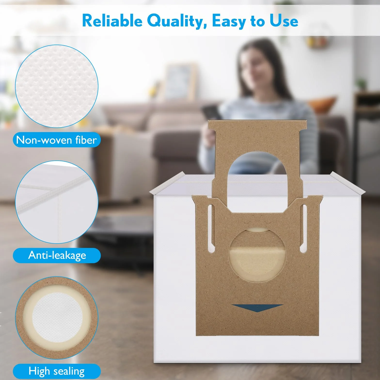 10-częściowy worek do odkurzacza kompatybilny z ECOVACS DEEBOT