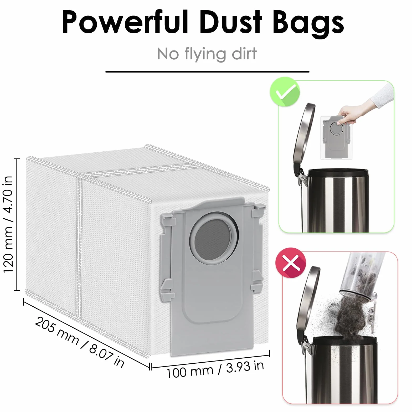 (15 pakietów) Saros 10R Bags próżniowy dla Roborock S8 MAXV Ultra/ S8 Max Ultra/Qreco curv/Qrevo S/Qrevo Master/Q Revo/Q Revo Pro/Saros 10R/ Saros 10/ Qrevo Plus Próżnia robotów