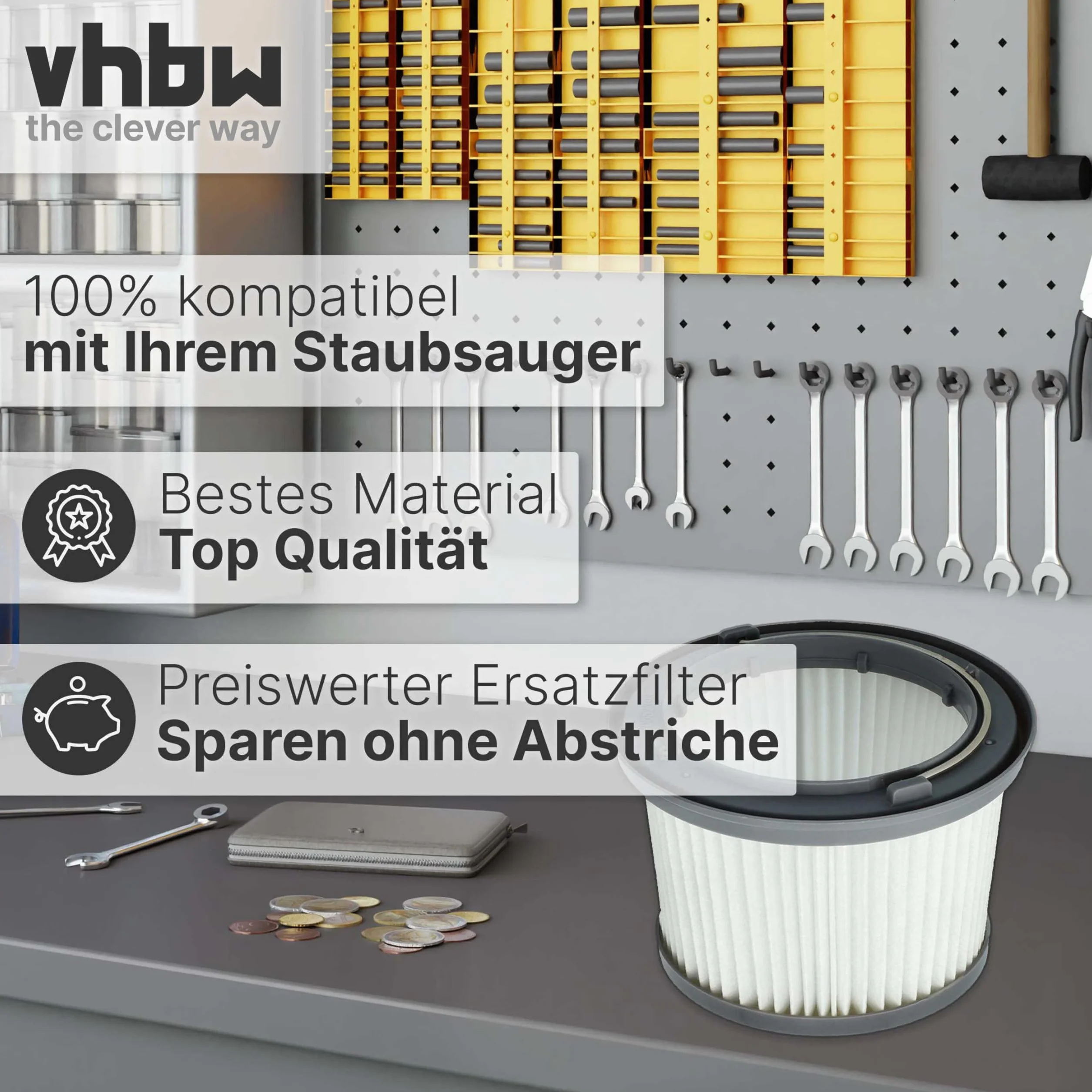 vhbw filtr do wkładów Black & Decker Dustbuster Pivot PD1820LF, PV1210, PV1225, PV1225NB, PV1225NPM, PV1410 - Filtr plisowany