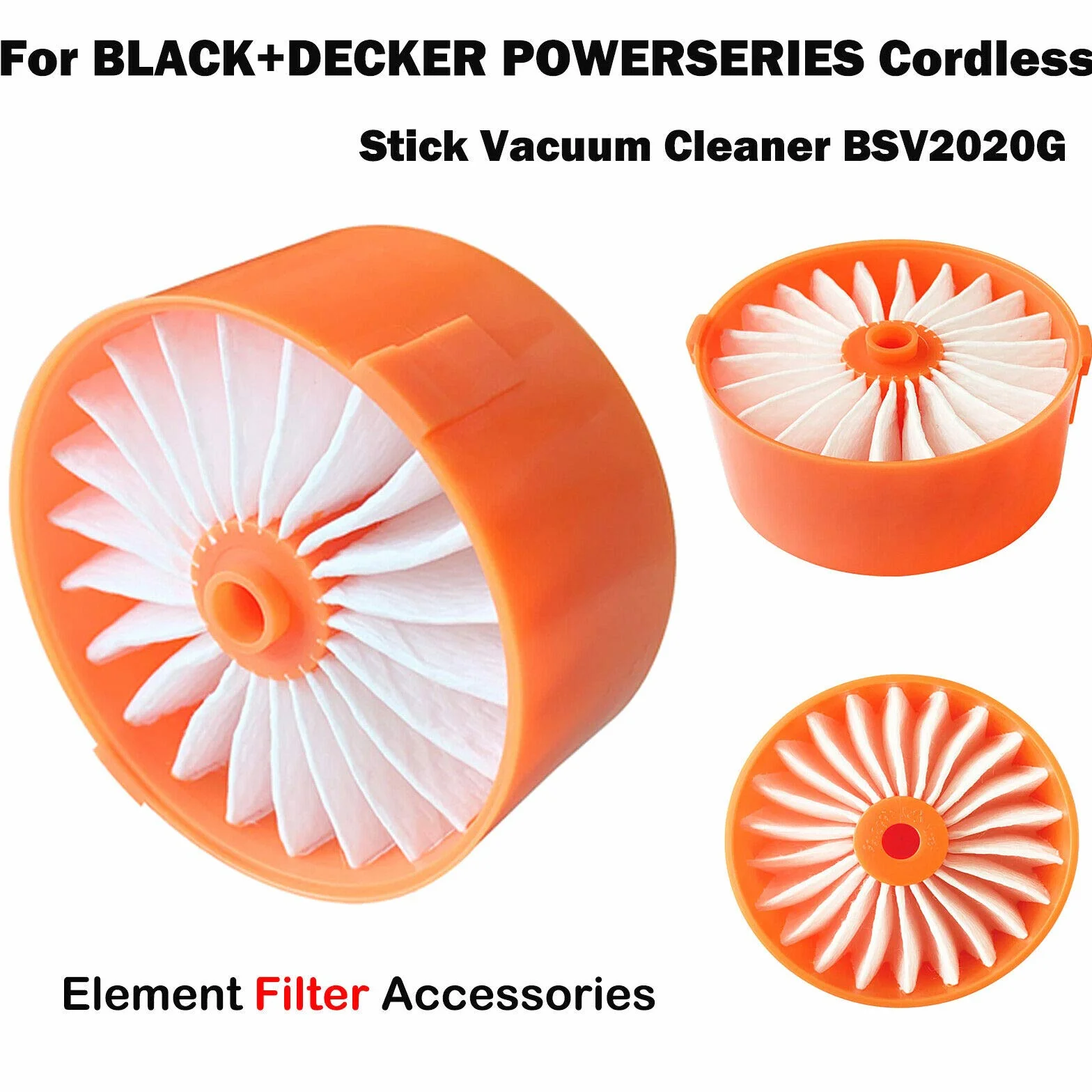 Zestaw 4 elementów filtrujących do BLACK + DECKER BSV2020 BSV2020G BSV2020WAPB bezprzewodowy odkurzacz akcesoria