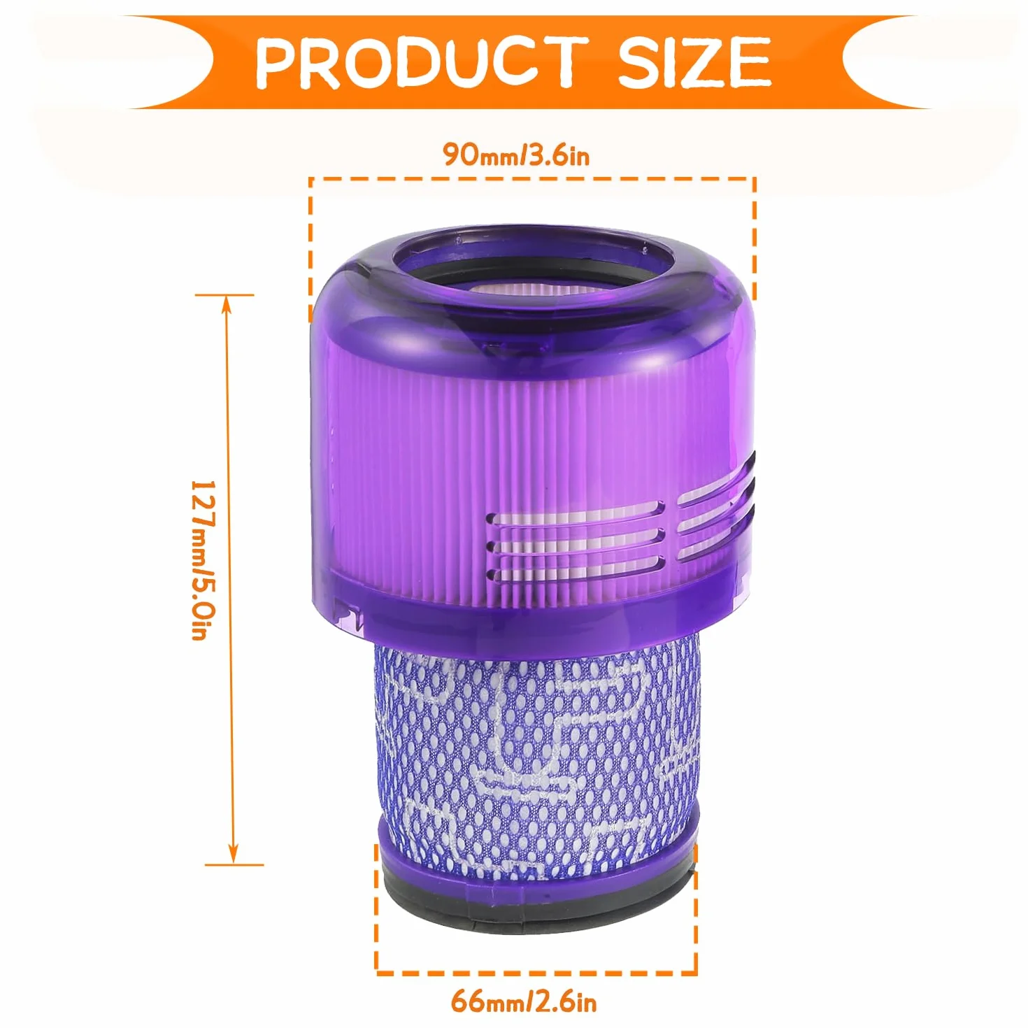 2-pak filtrów próżniowych V11 zamiennik dla Dy son V11 Animal, napęd momentu obrotowego V11, V11 Extra, V15 Detect V15s Detect bezprzewodowy filtr do odkurzacza, w porównaniu z częścią 970013