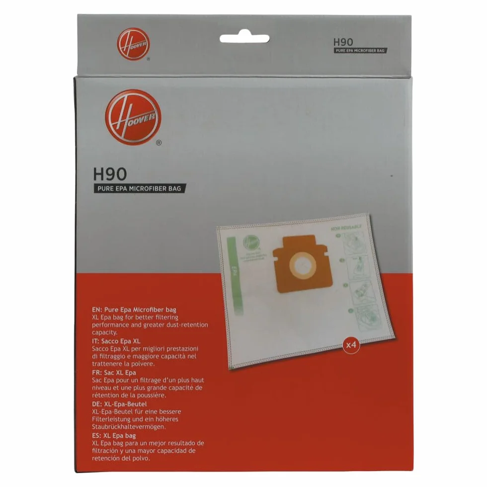 Hoover H90 Worki do Odkurzacza, Biały, 4 sztuki