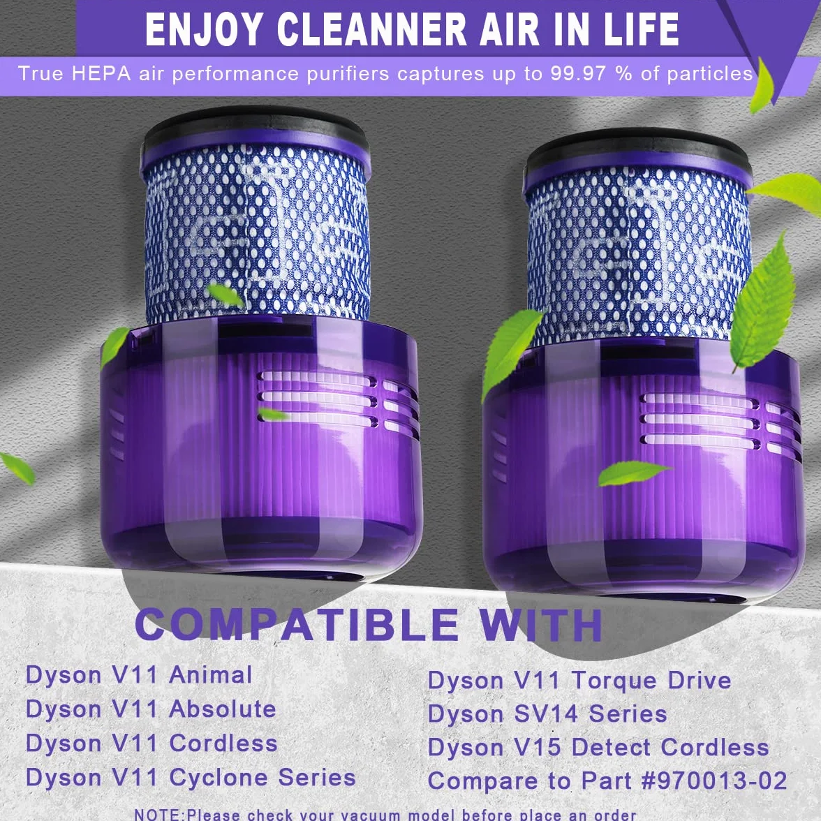 3 szt. filtr V11 do Dyson, filtry zamienne do Dyson V11 V15 SV14 Absolute Animal Detect Torque Drive ze szczotką do czyszczenia, zmywalny filtr próżniowy V11, części zamienne # DY-970013-02