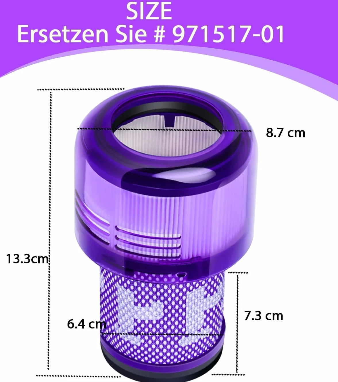 2 sztuki filtrów do Dyson V12, filtr do Dyson V12 Slim Absolute Total Clean/Extra/Fluffy Vacuum Cleaner akcesoria do mycia części zamiennych części 971517-01