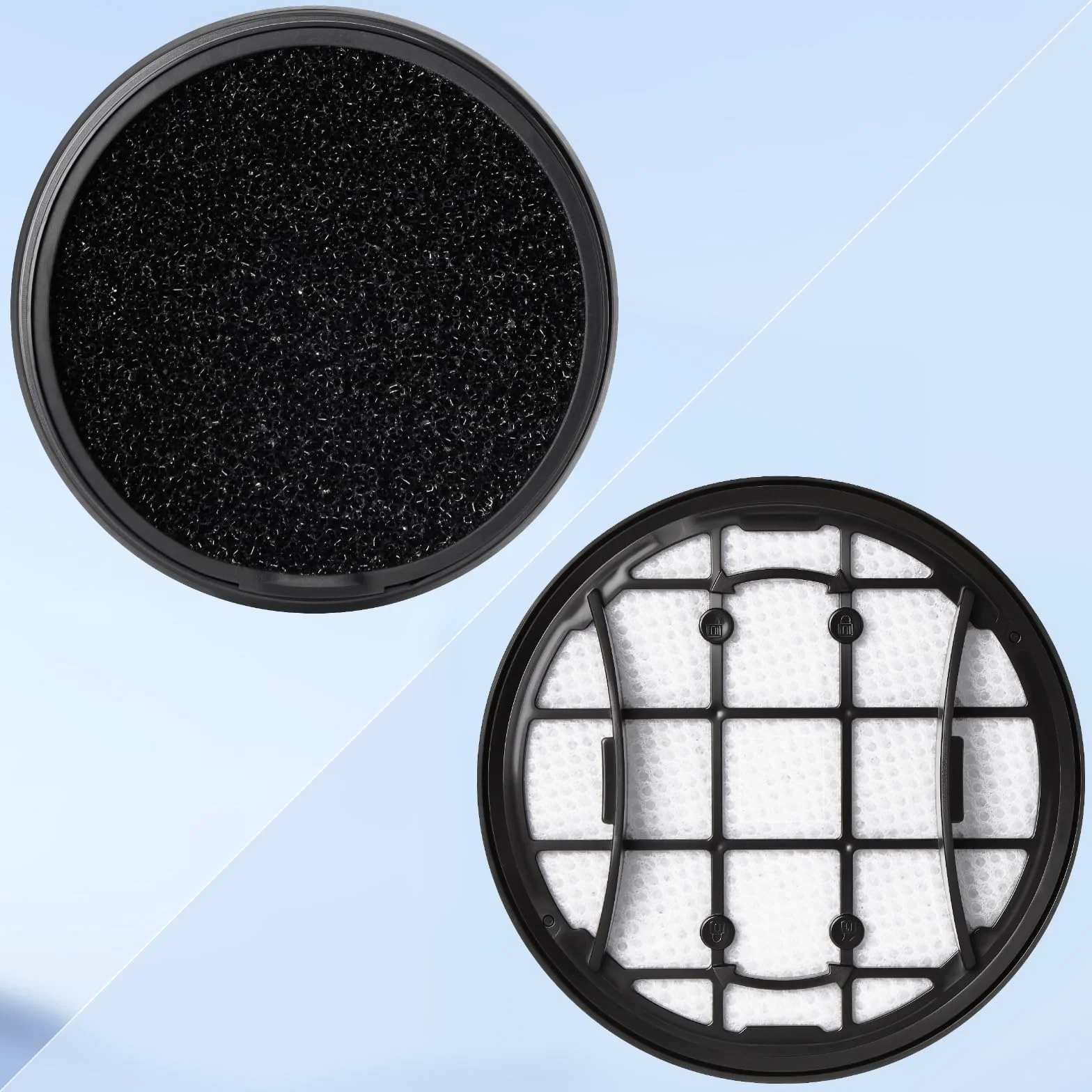 Hepa Filter zamienny dla Philips VC 7000 8000 Series XC7053 XC7055 XC7057 XC8055 Odkurzacz bezprzewodowy, 4 zamiennych filtrów Wytrzymały i można go myć