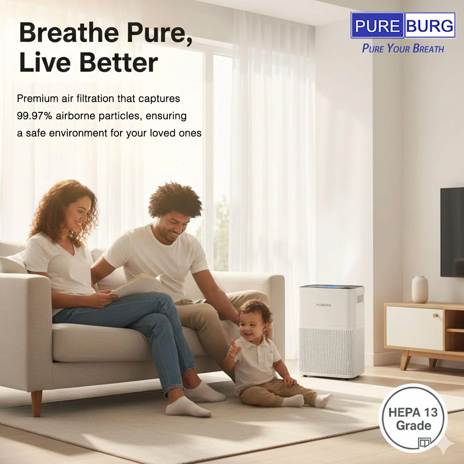 PUREBURG Wymienny filtr kompatybilny z Bissell 2390 2390a 2389 2284 W gumka do sierści zwierząt domowych litowo-jonowy bezprzewodowy odkurzacz ręczny, 3-pak HEPA i filtr siatkowy