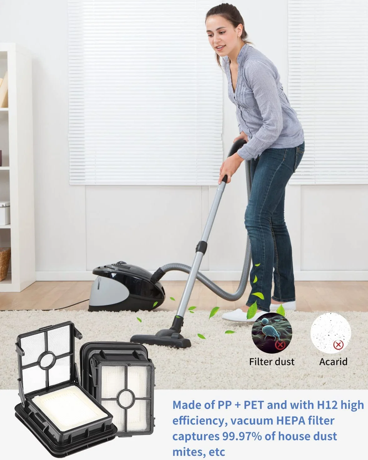 Wymienna Szczotka Rolkowa do Odkurzacza i Wymiana Filtra do Filtrów Robota do Odkurzacza Crosswave, Trwałe Czyszczenie Akcesoria do Wymiany Odkurzacza