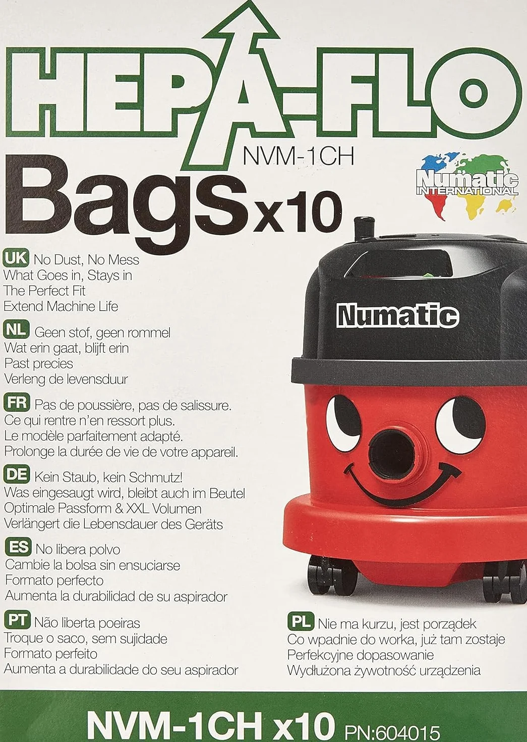 Numatic worki Henry Hetty 10 szt NVM1CH