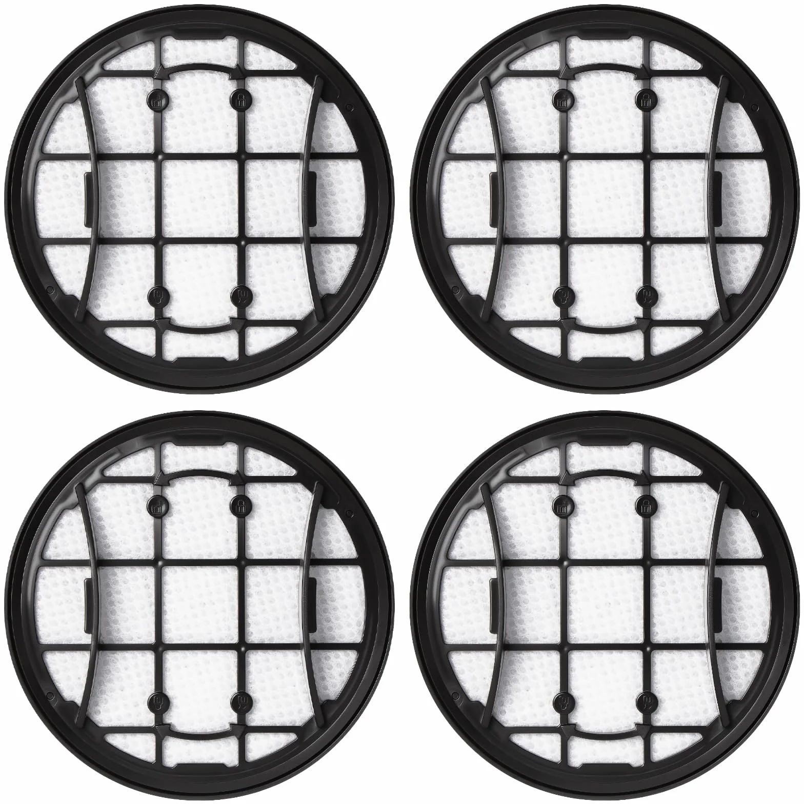 Hepa Filter zamienny dla Philips VC 7000 8000 Series XC7053 XC7055 XC7057 XC8055 Odkurzacz bezprzewodowy, 4 zamiennych filtrów Wytrzymały i można go myć