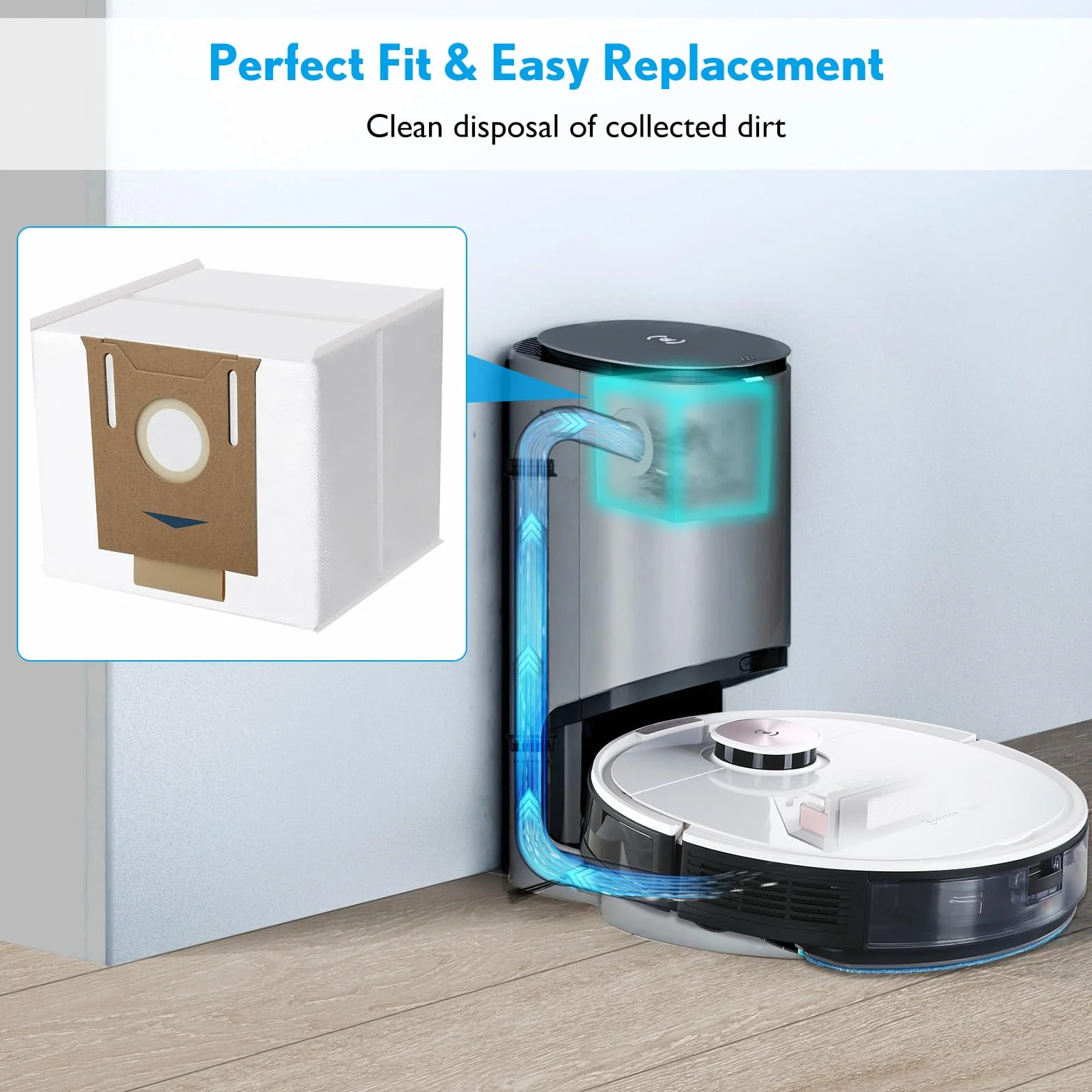 10-częściowy worek do odkurzacza kompatybilny z ECOVACS DEEBOT