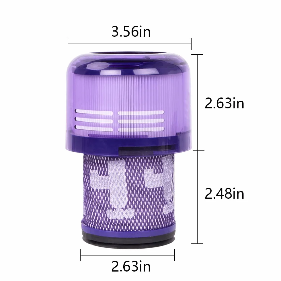 WuYan Zmywalny duży filtr do Dyson V11 Sv14 Cyclon Animal absolutny czysty bezprzewodowy odkurzacz, filtr zastępczy