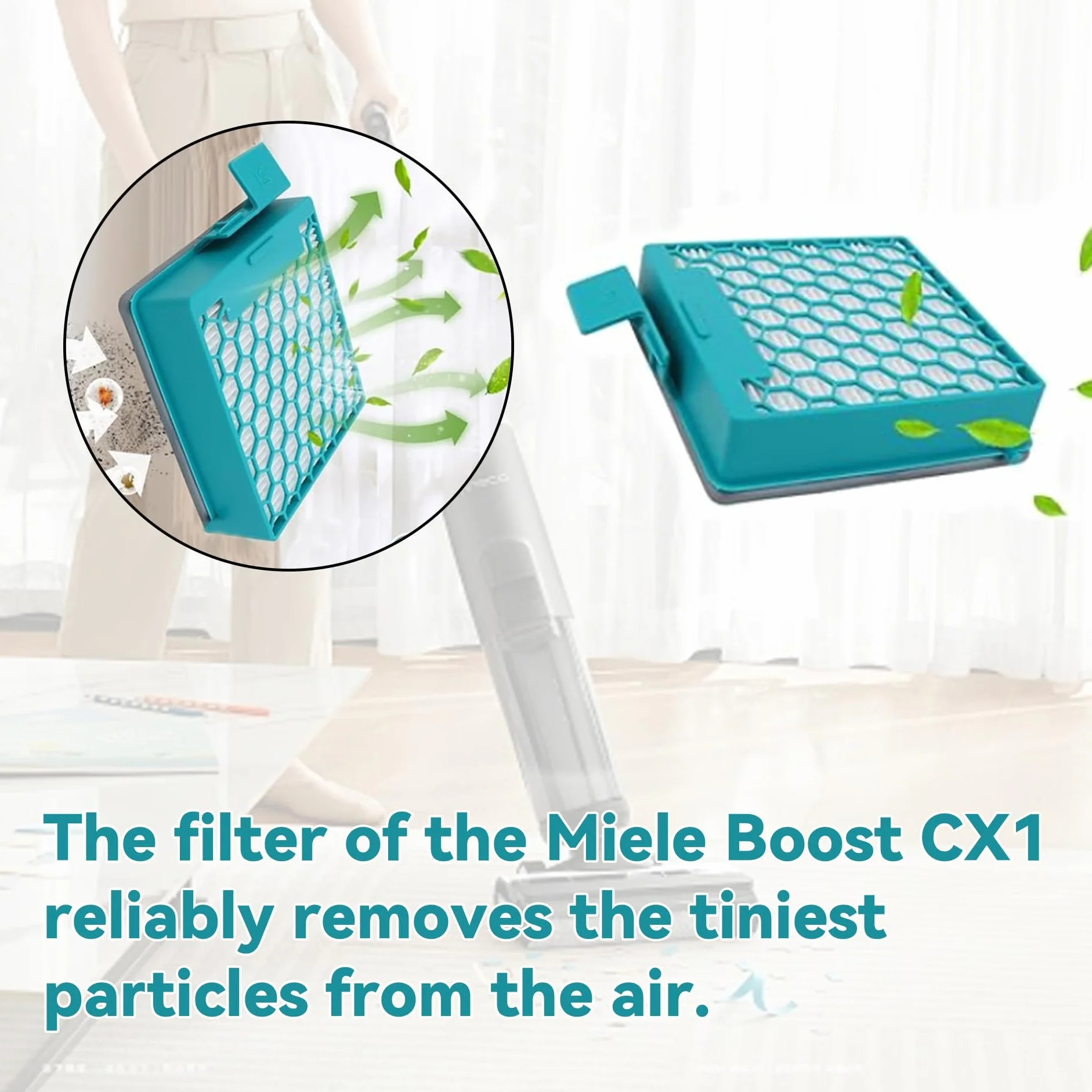 2 filtry do odkurzacza Miele Boost CX1, filtr zamienny, akcesoria do filtrów Miele, do Miele Blizzard CX1, wysokiej jakości filtr węglowy do Miele Boost CX1, do Miele Bliz