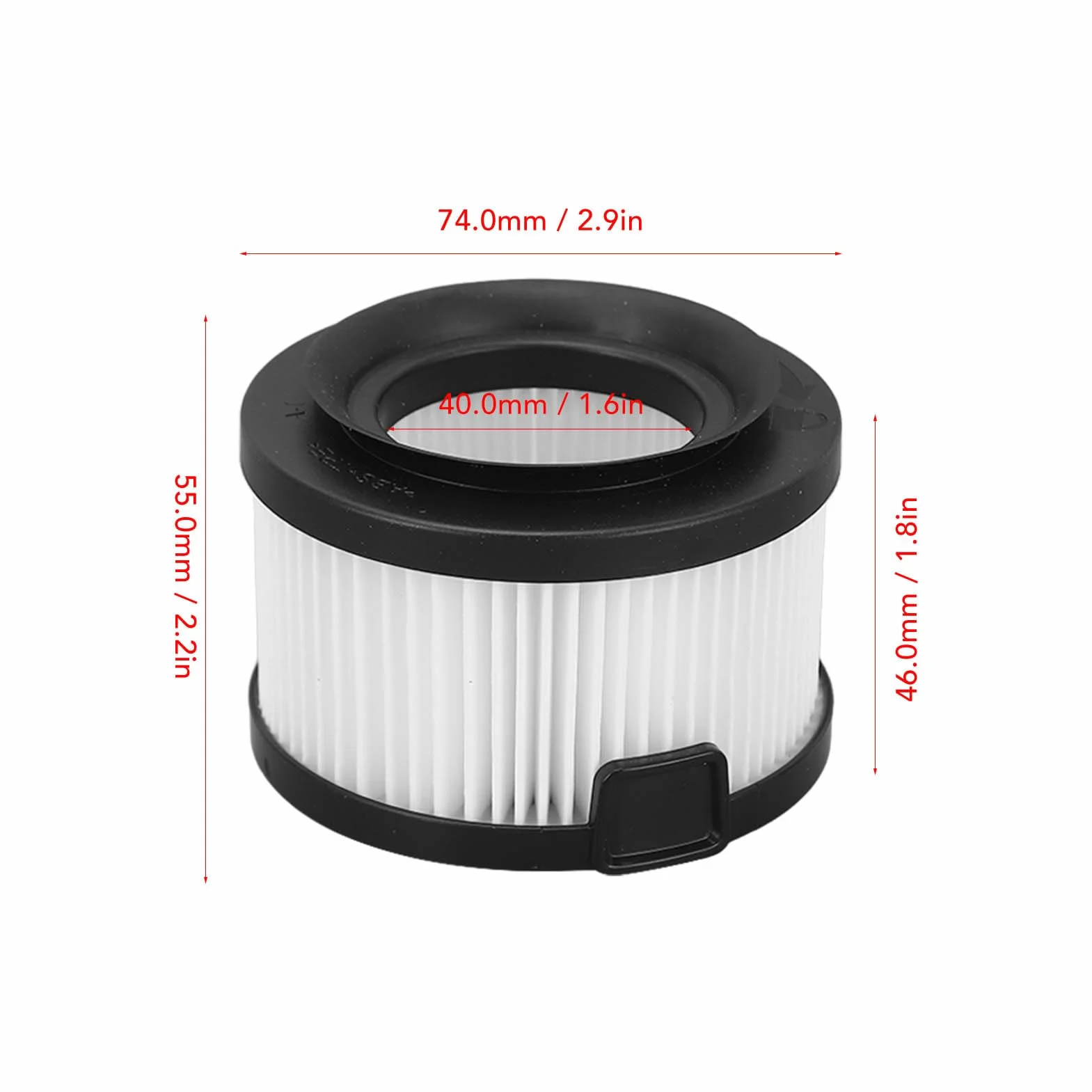 Filtry do Odkurzacza 2 szt. Wielokrotnego Użytku Zmywalne do LEVOIT VortexI Q40 RF LSV V401F UK