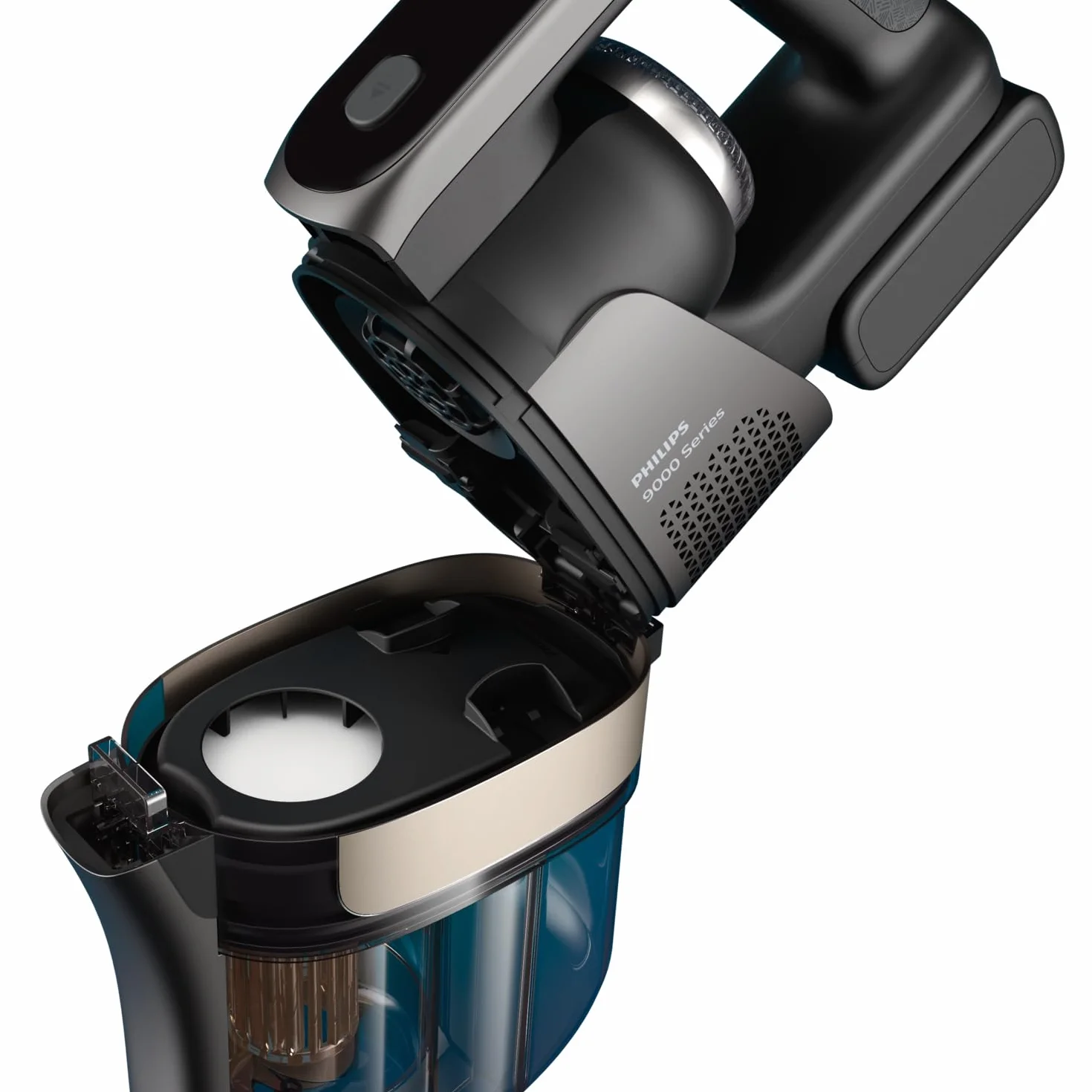 Philips AquaTrio Seria 9000 Filtr Powietrza, Wymienny Filtr z Obudową i Zmywalną Pianką, Do Odkurzacza Bezprzewodowego z Funkcją Mycia (XV1791/01)