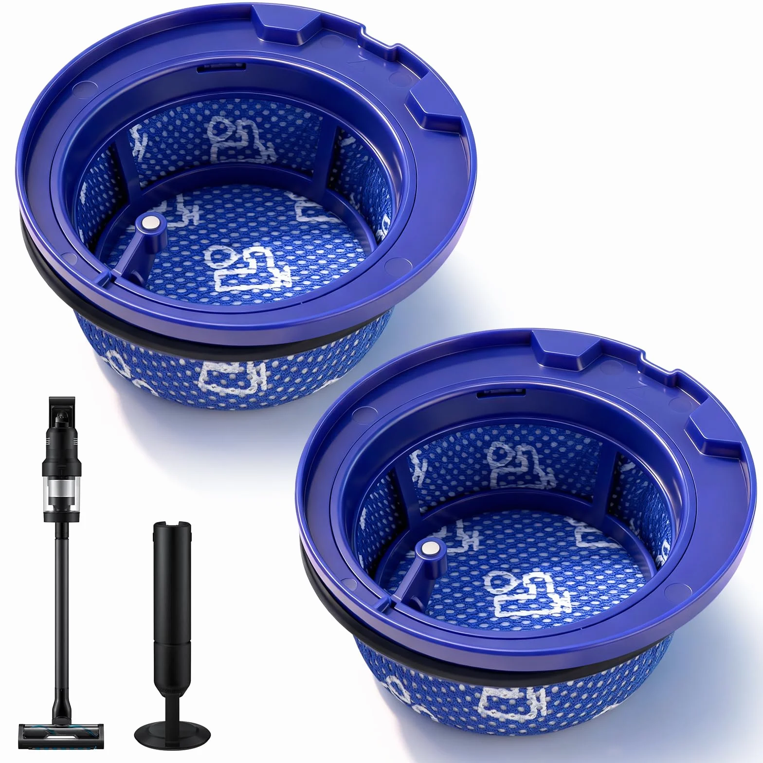 Zmywalny filtr do Samsung Bespoke Jet Al UItra bezprzewodowy odkurzacz do odkurzacza akcesoria do VS28C9762UK/AA, VS35D9762UK/AA, VS28C9760UG/AA, VS30D9762UK