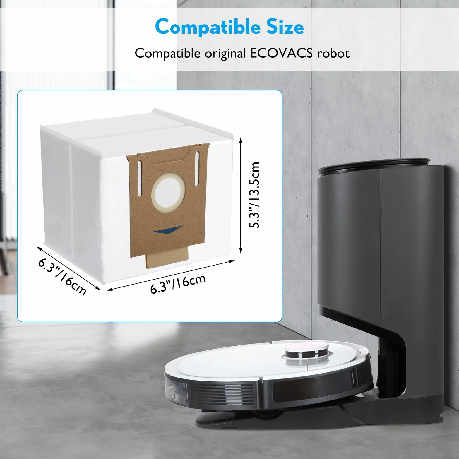 10-częściowy worek do odkurzacza kompatybilny z ECOVACS DEEBOT