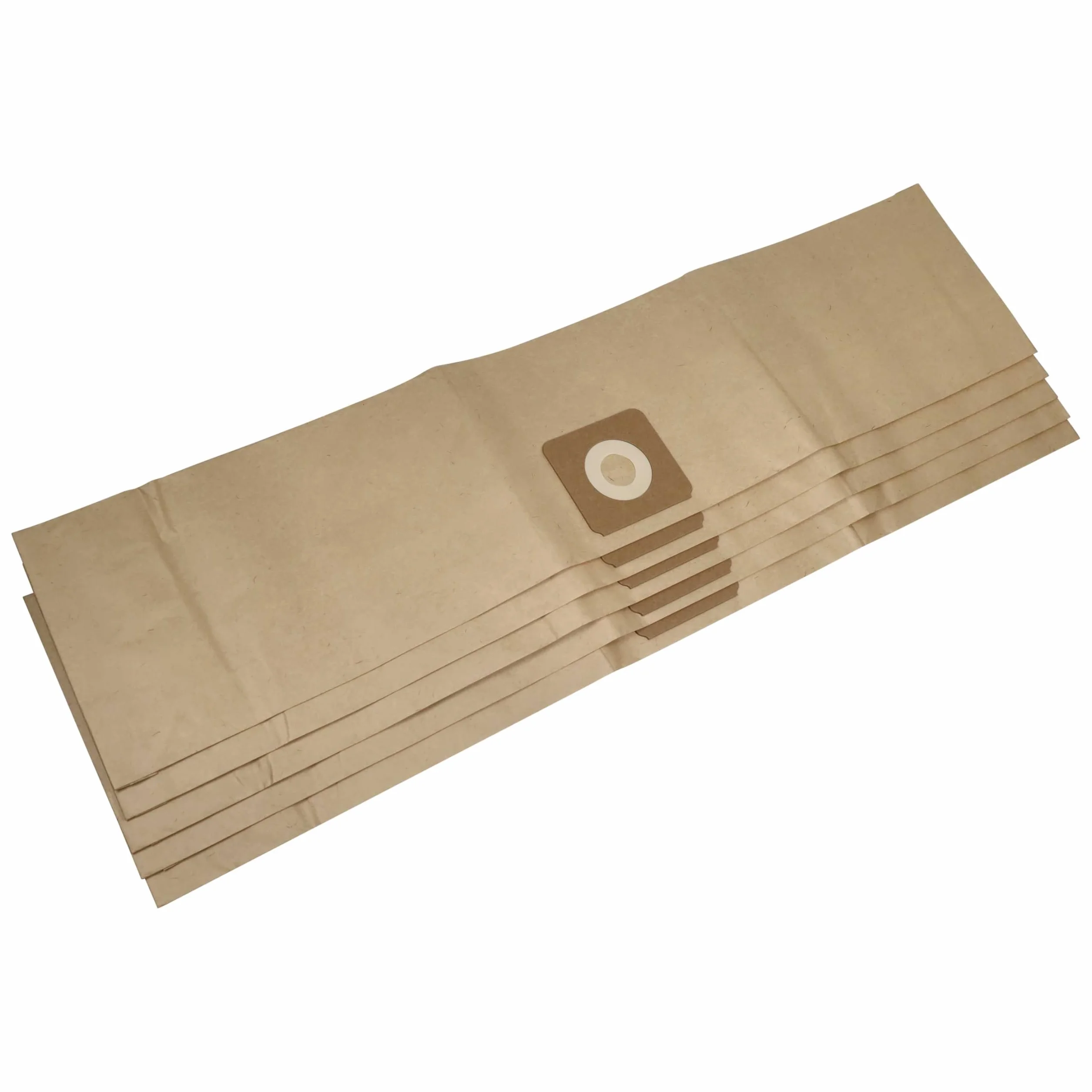 vhbw 5 x work bags compatible with Bosch UniversalVac 15 vacuum cleaner - paper, 85.95 x 19.9 cm, brown