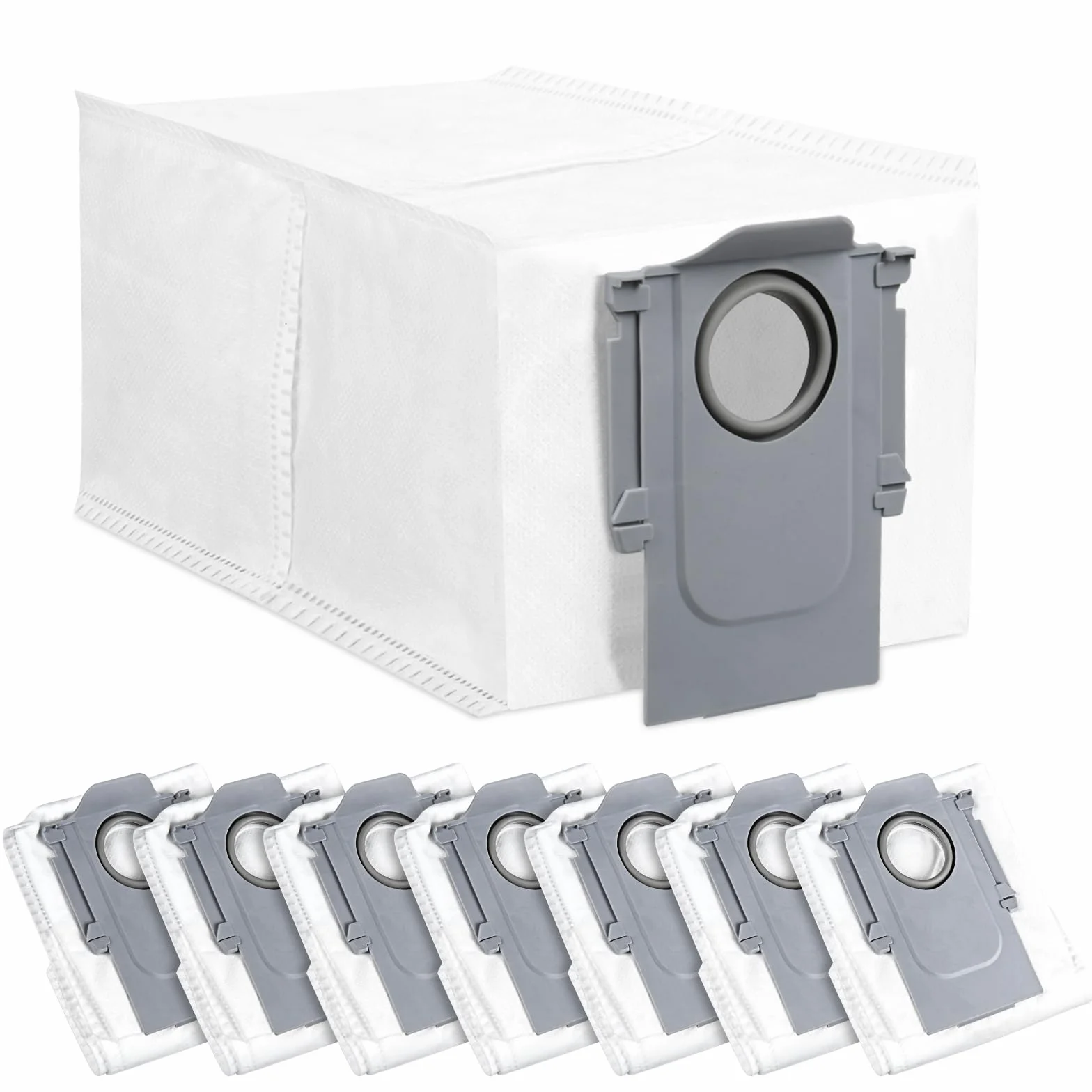 8 sztuk worków do odkurzacza dla Roborock Saros 10R / Q Revo/Qrevo Pro/Qrevo MaxV/Qrevo Curv/Qrevo Master / S8 MaxV Ultra / S8 Max Ultra, pojemność 2,7L, części zamienne do odkurzaczy