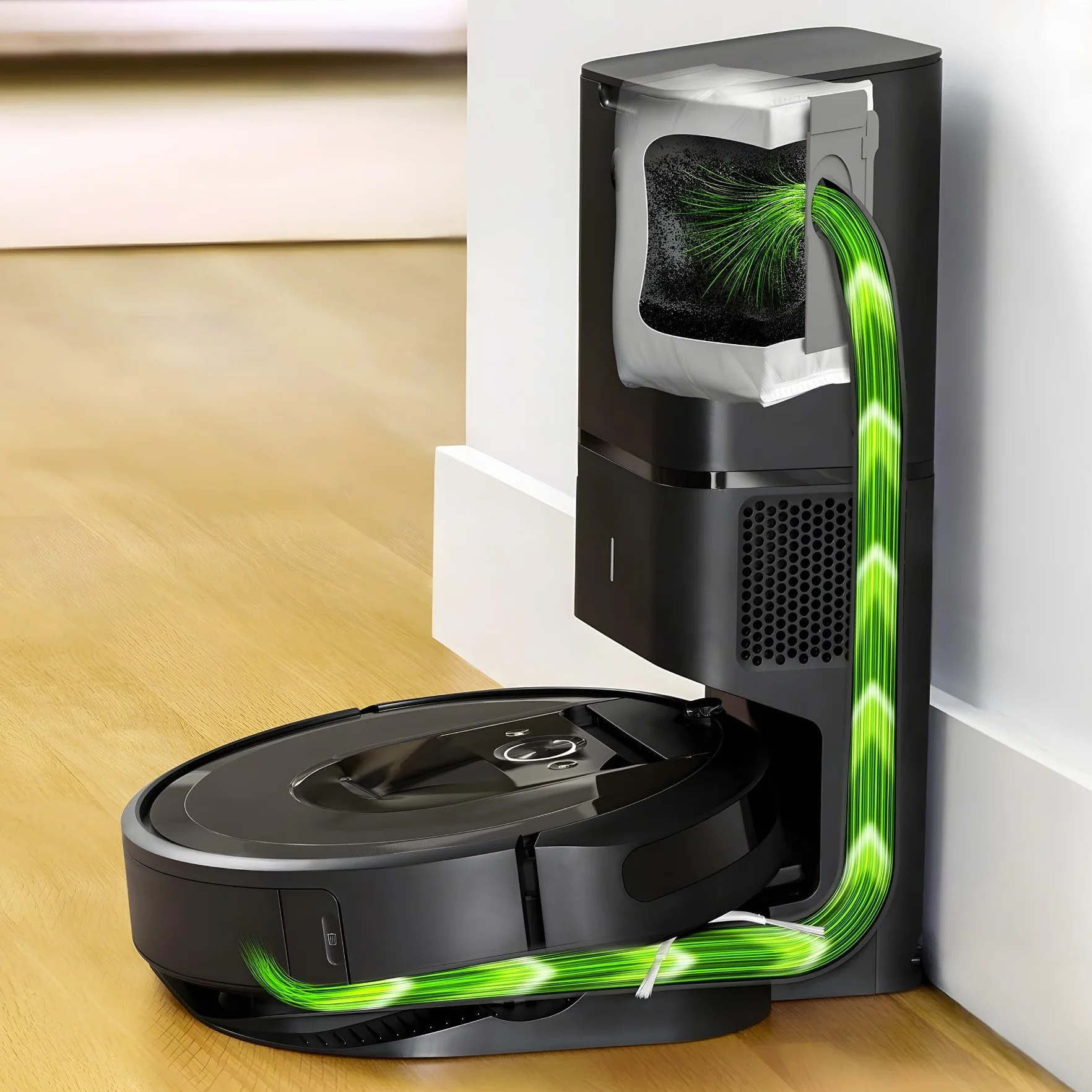 Retoo 8 worki do odkurzacza Kompatybilne z iRobot Roomba i3+ i4+ i5+ J5+ I7 j7+ Clean Base Absaugstation Worki do odkurzacza Części zamienne, Zamienne worki do odkurzacza