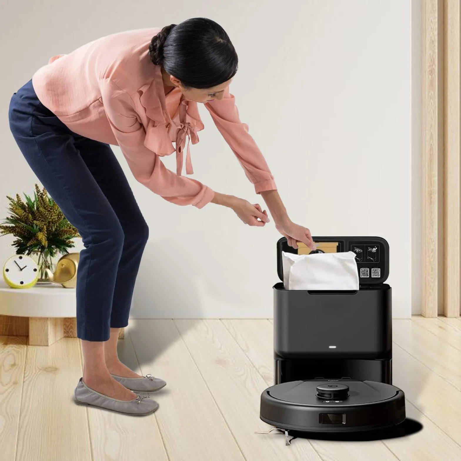 10 sztuk worków do odkurzaczy Eufy Clean L60 SES / L60 Hybrid SES / L50 SES, pojemność 2,5L, duże pojemności worki do odkurzacza 2 W 1 zamienniki do stacji ssącej
