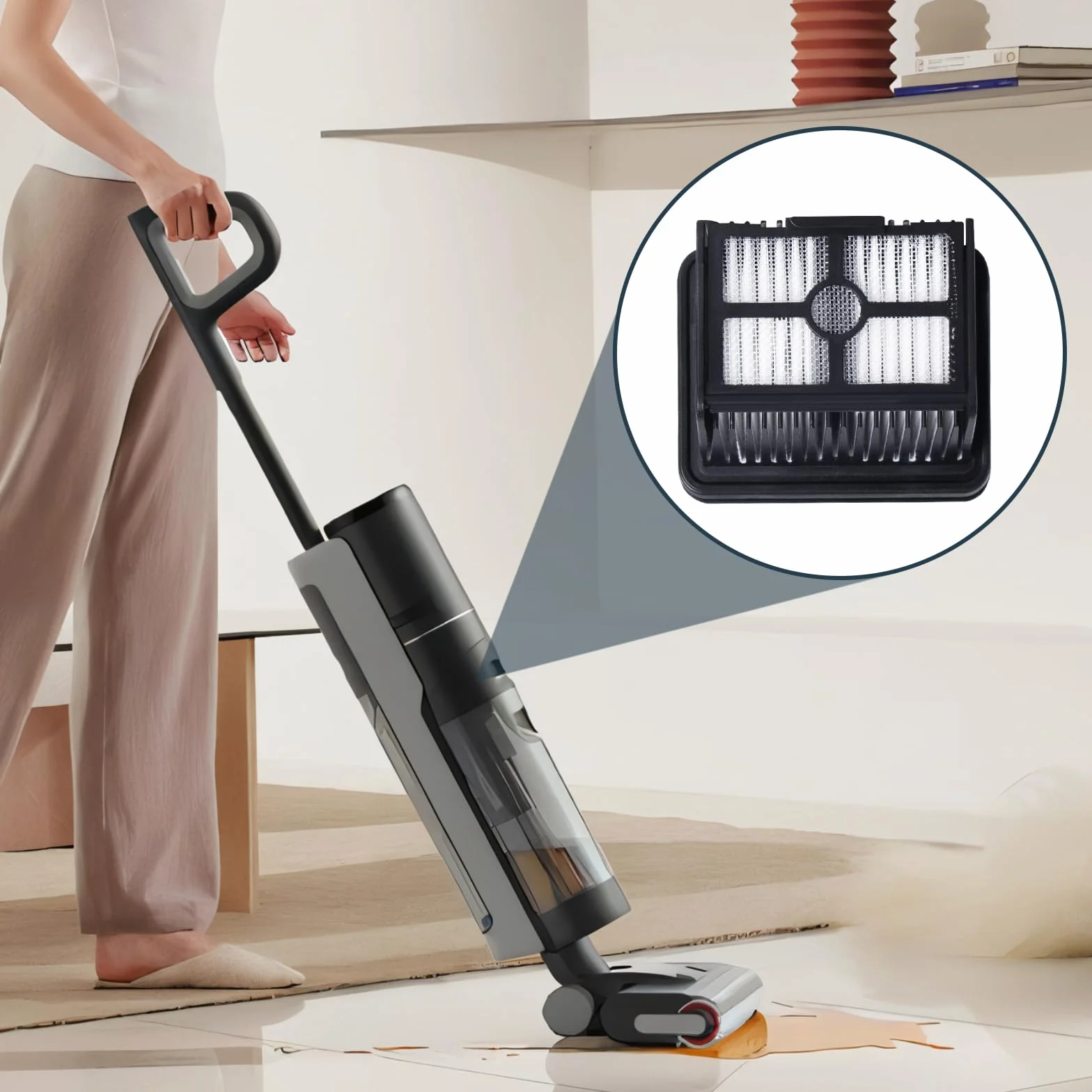 4 sztuki zapasowych filtrów HEPA do odkurzacza Dreame H12 Pro / H12 Dual / H12 Pro Ultra / H13 Pro/H15 Pro.