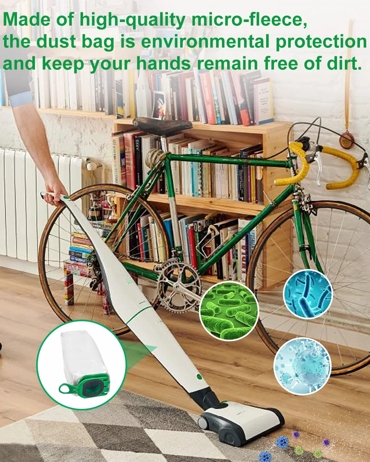 Worki do odkurzacza Vorwerk, 10 sztuk, z 2 filtrami silnika i szczotką premium do filtra odkurzacza, worek na kurz do odkurzacza Kobold VB100