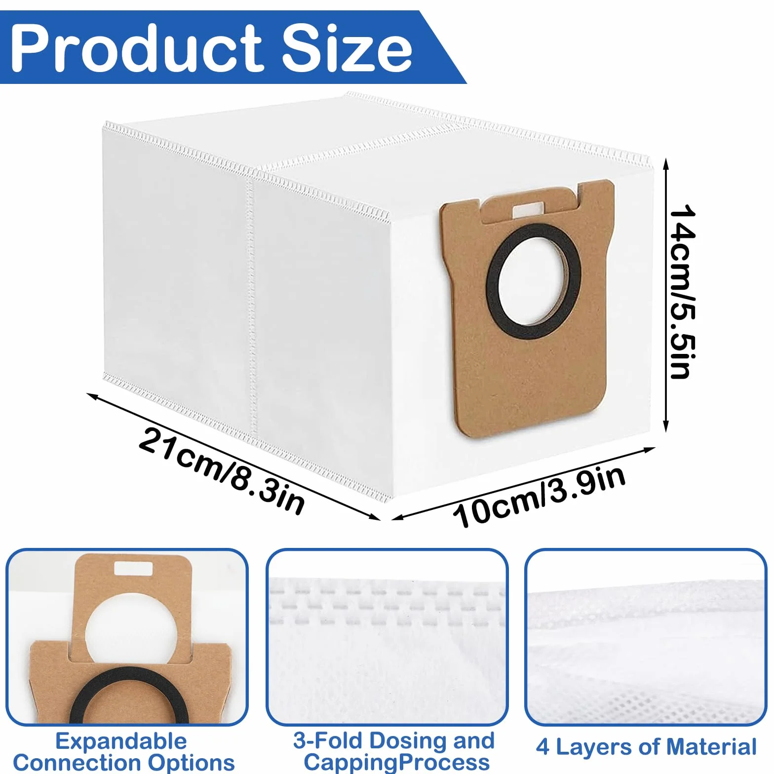10-częściowa torba do odkurzaczy Xiaomi X10+X20+S10+Dreame L10s Ultra+L10 Ultra+ L20 Ultra+L20 Pro, zestaw akcesoriów torby zamiennej