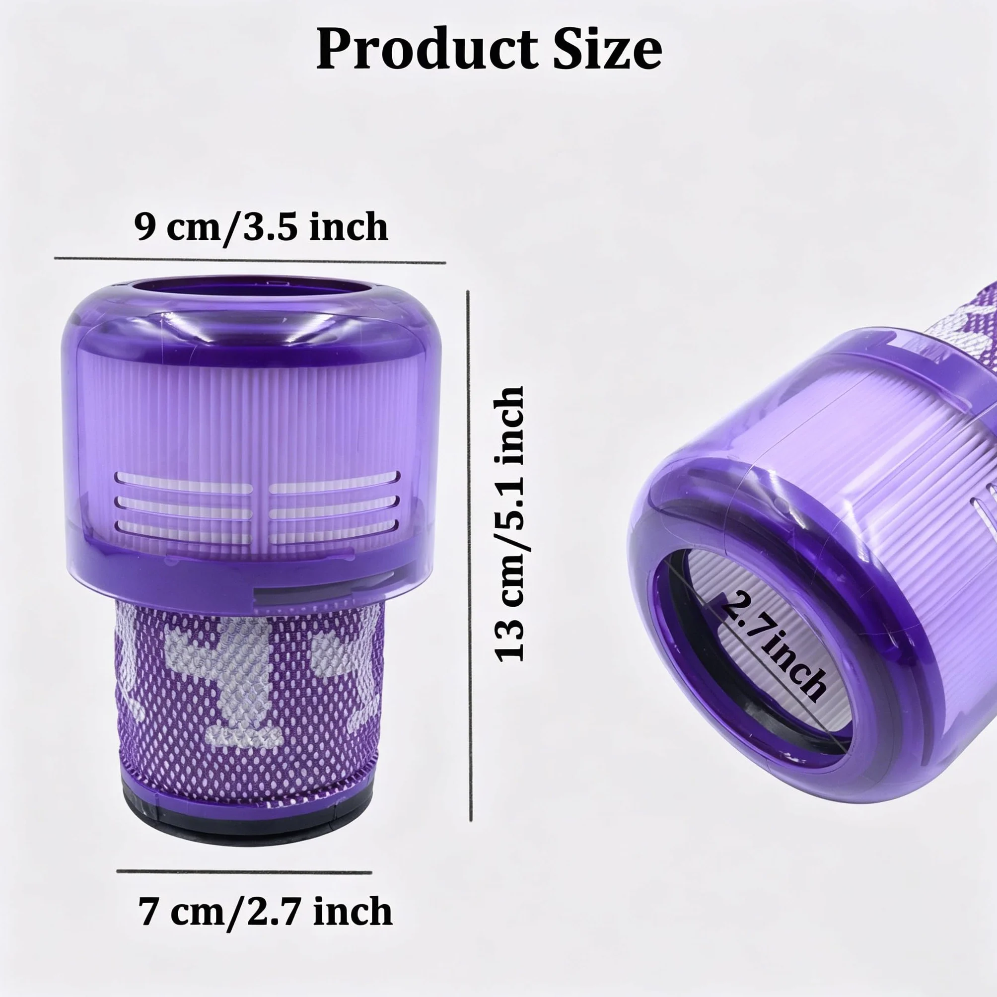 2 szt. Filtry zamienne do odkurzaczy Dyson V11 V15 SV14 SV17 SV22 Detect Absolute Animal Fluffy Torque Drive Motorhead, zastępujący nr części #DY-970013-02
