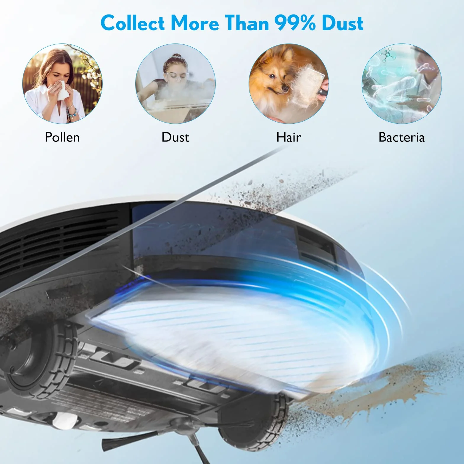 10-częściowy worek do odkurzacza kompatybilny z ECOVACS DEEBOT