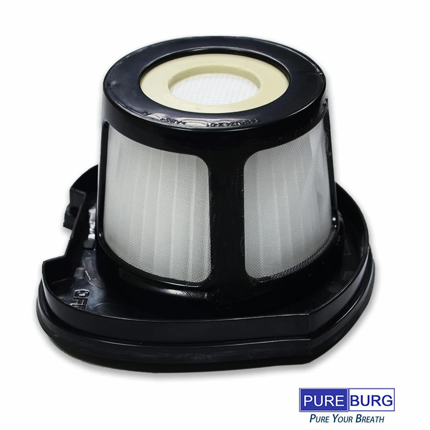 PUREBURG Wymienny filtr kompatybilny z Bissell 2390 2390a 2389 2284 W gumka do sierści zwierząt domowych litowo-jonowy bezprzewodowy odkurzacz ręczny, 3-pak HEPA i filtr siatkowy