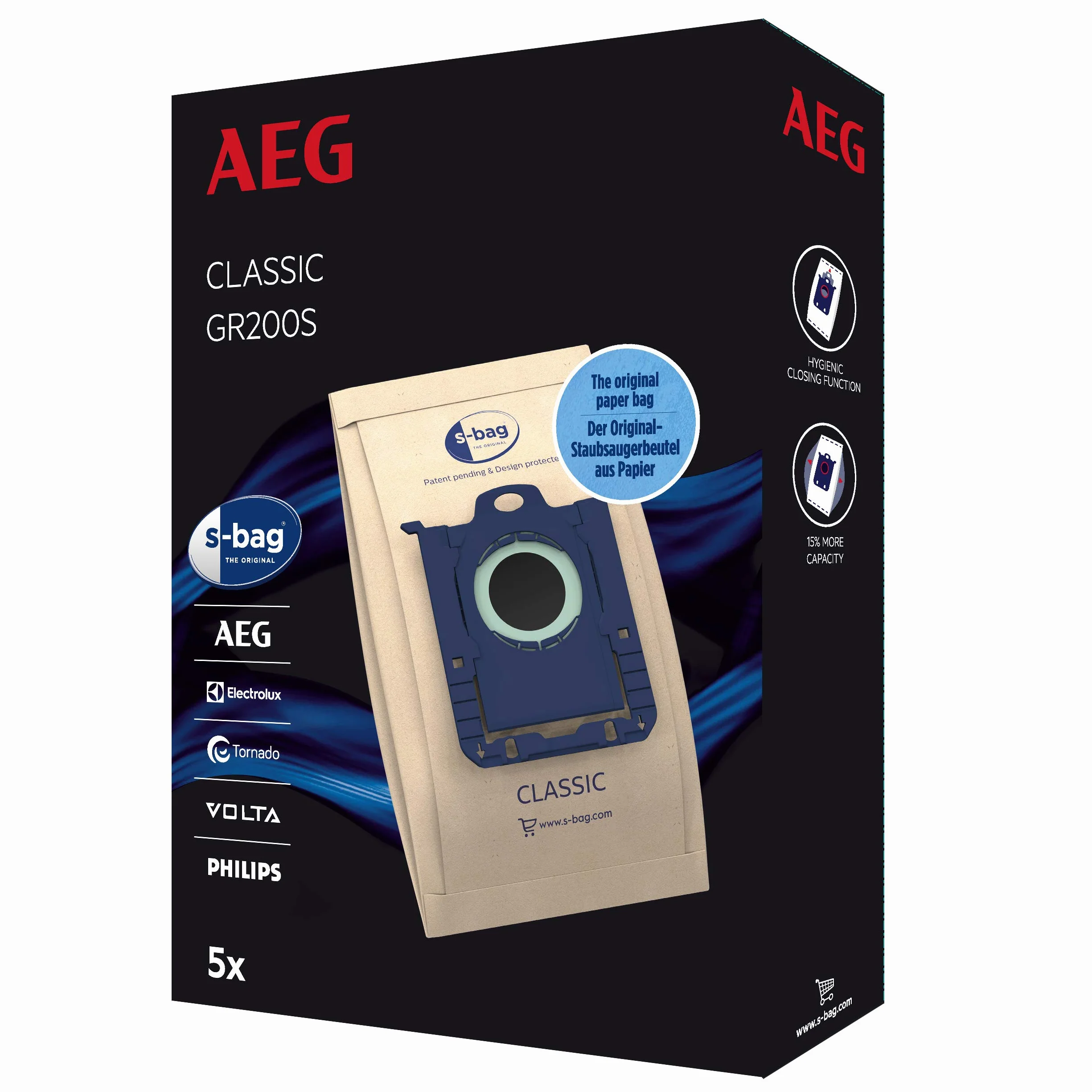 Aeg Classic Worki do Odkurzaczy, Brązowy, 10 sztuk